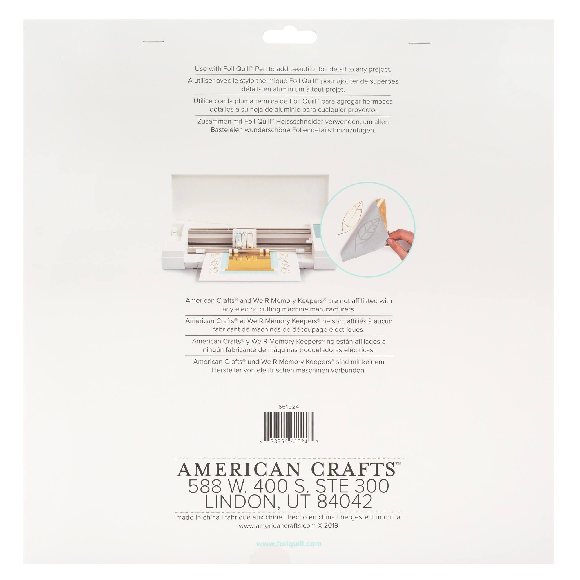 We R Memory Keepers® 12" x 12" Gold Finch Foil Quill Foil Sheets, 15ct.